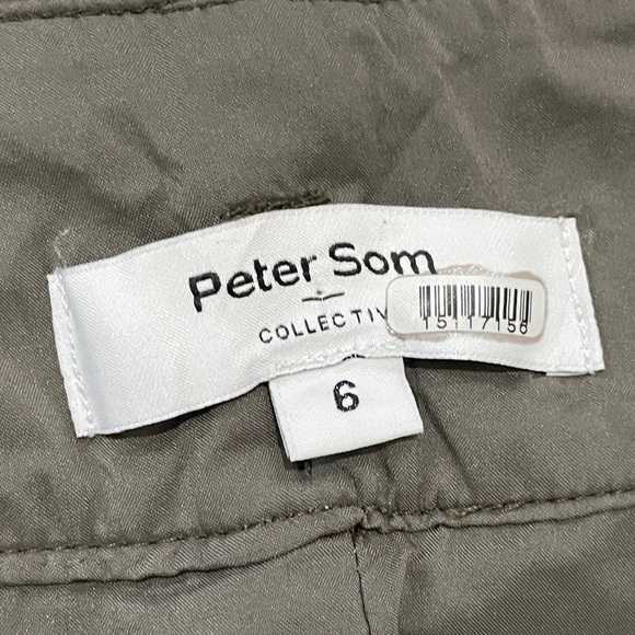 Peter Som x RTR Green Faux Leather Pants, 6 - Picture 2 of 9
